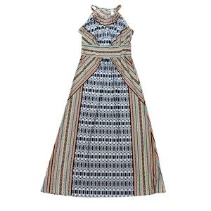 London Times Vibrant Patterned Maxi Dress